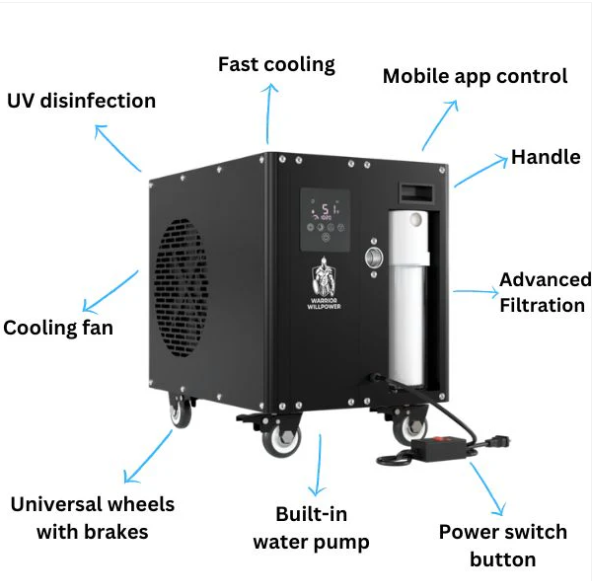 Warrior Chiller Warrior Willpower 1.5 HP Wi-Fi Water Chiller + Heater (Warrior Ultra)